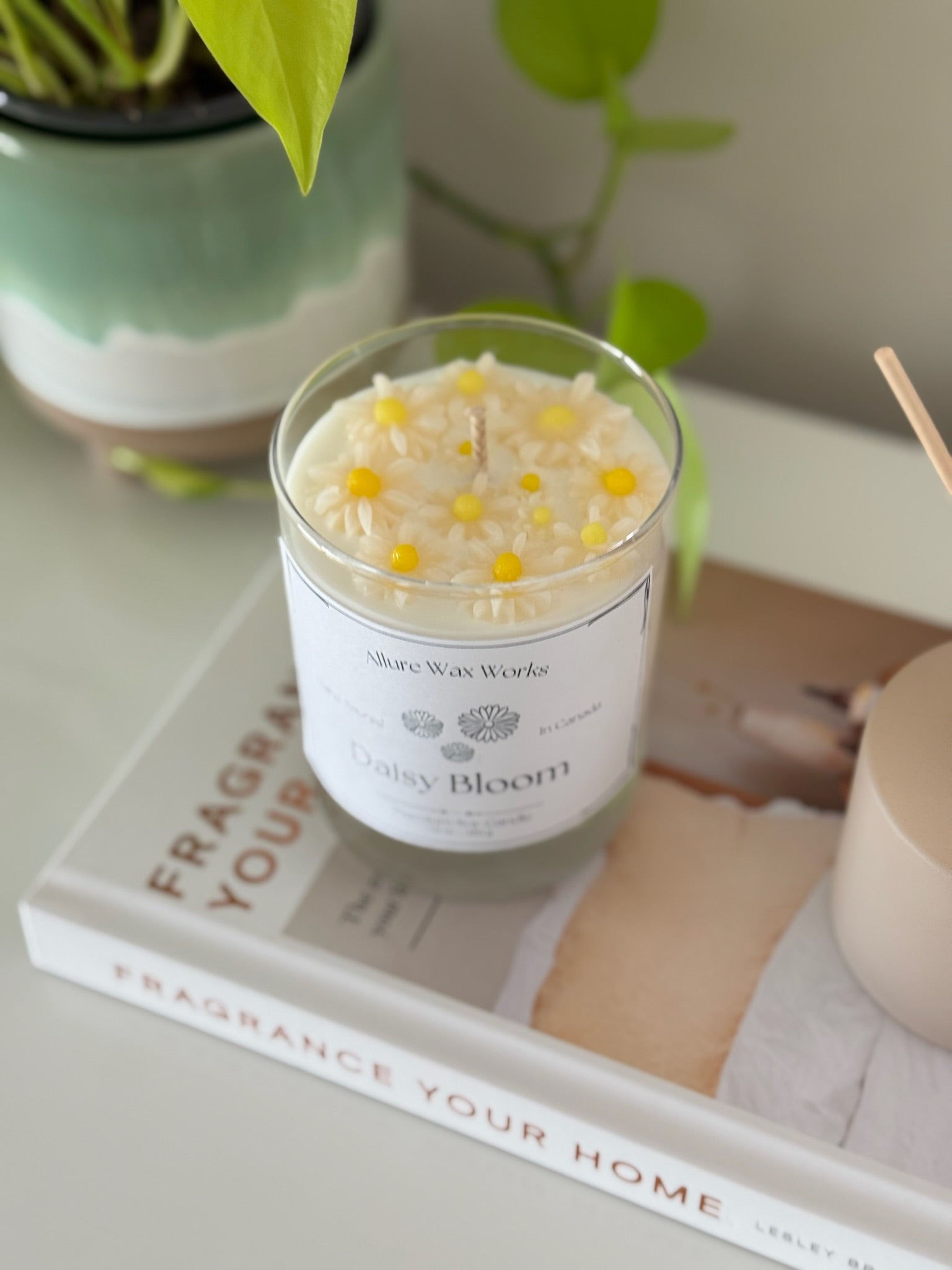 Daisy Bloom Container Candle - Allure Wax Works
