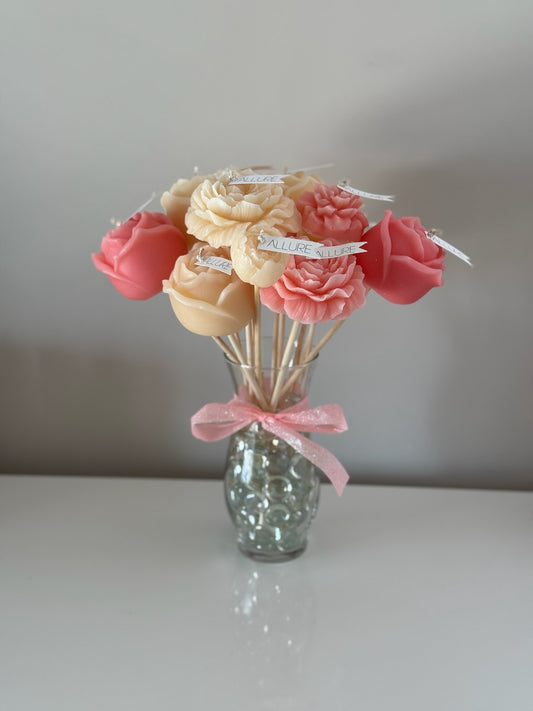 Floral Candle Bouquet - Allure Wax Works