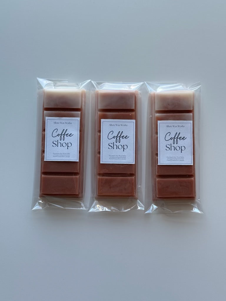 Coffee Shop Snap Bar Wax Melt - Allure Wax Works