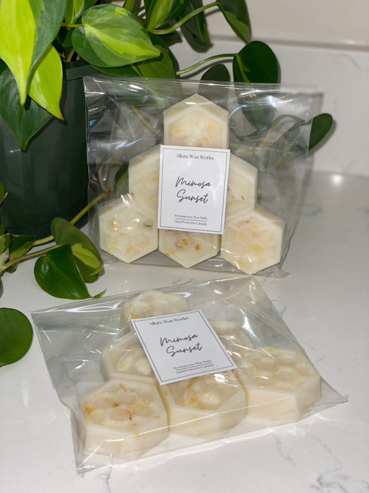 Mimosa Sunset All Natural Soy Wax Melts | Bee & Honeycomb Premium Botanical Wax Melts