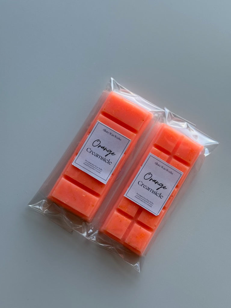 Orange Creamsicle Snap Bar Wax Melt - Allure Wax Works