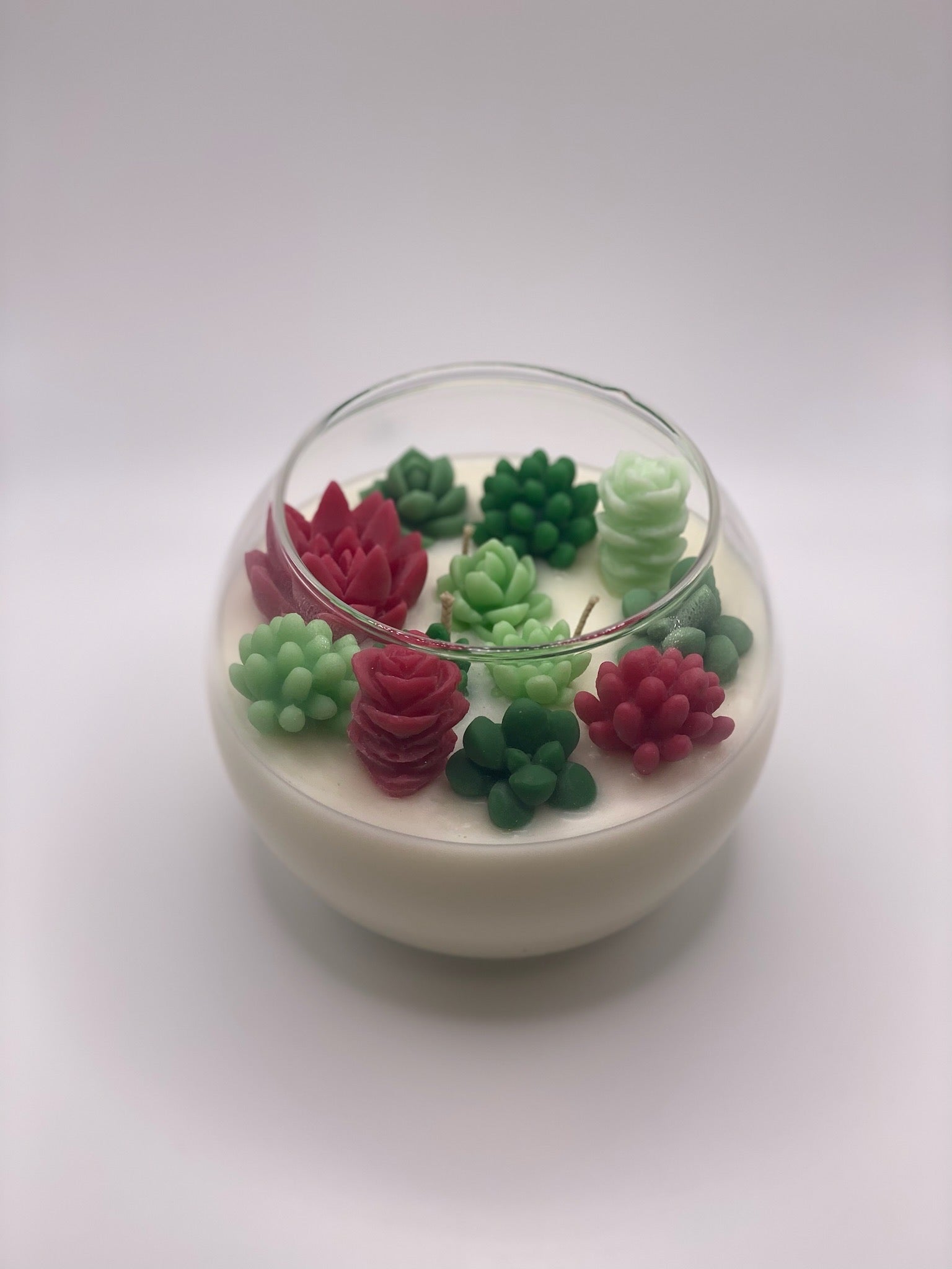 Christmas Succulent Garden Candle - Limited Edition - Allure Wax Works
