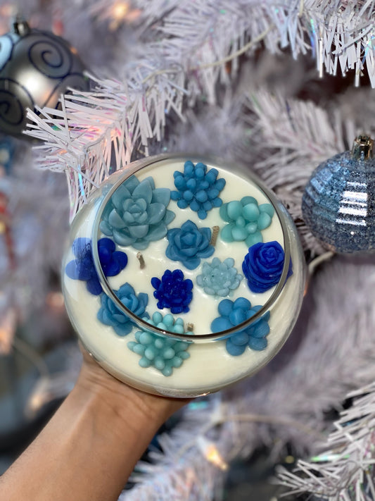 Winter Succulent Garden Candle - Limited Edition - Allure Wax Works