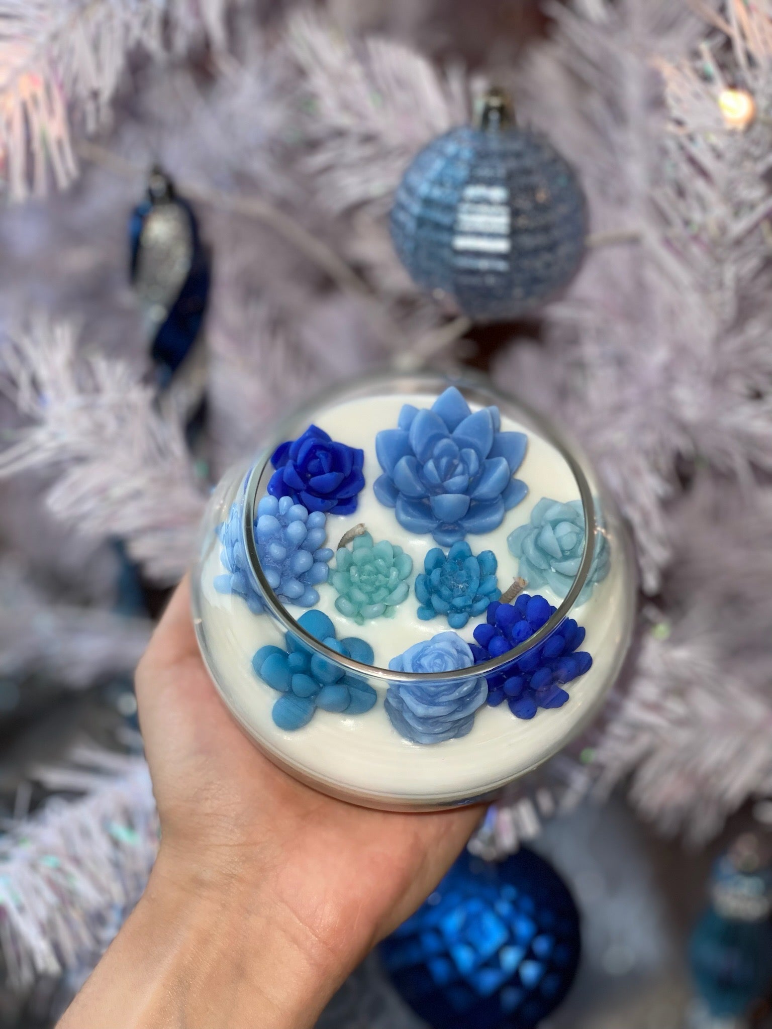 Winter Succulent Garden Candle - Limited Edition - Allure Wax Works