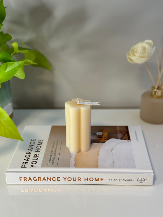 Flower Pillar Candle - Allure Wax Works