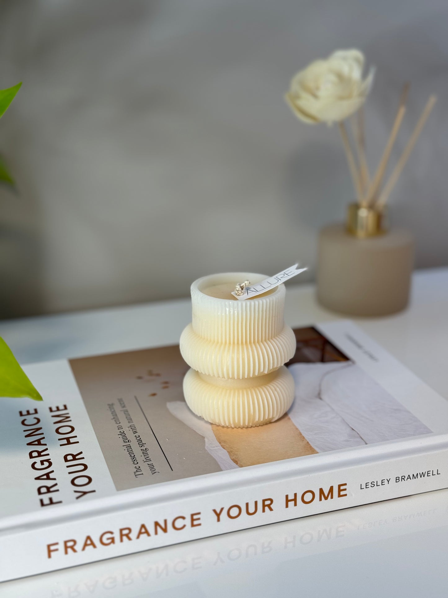 Geometric Pillar Candle - Allure Wax Works