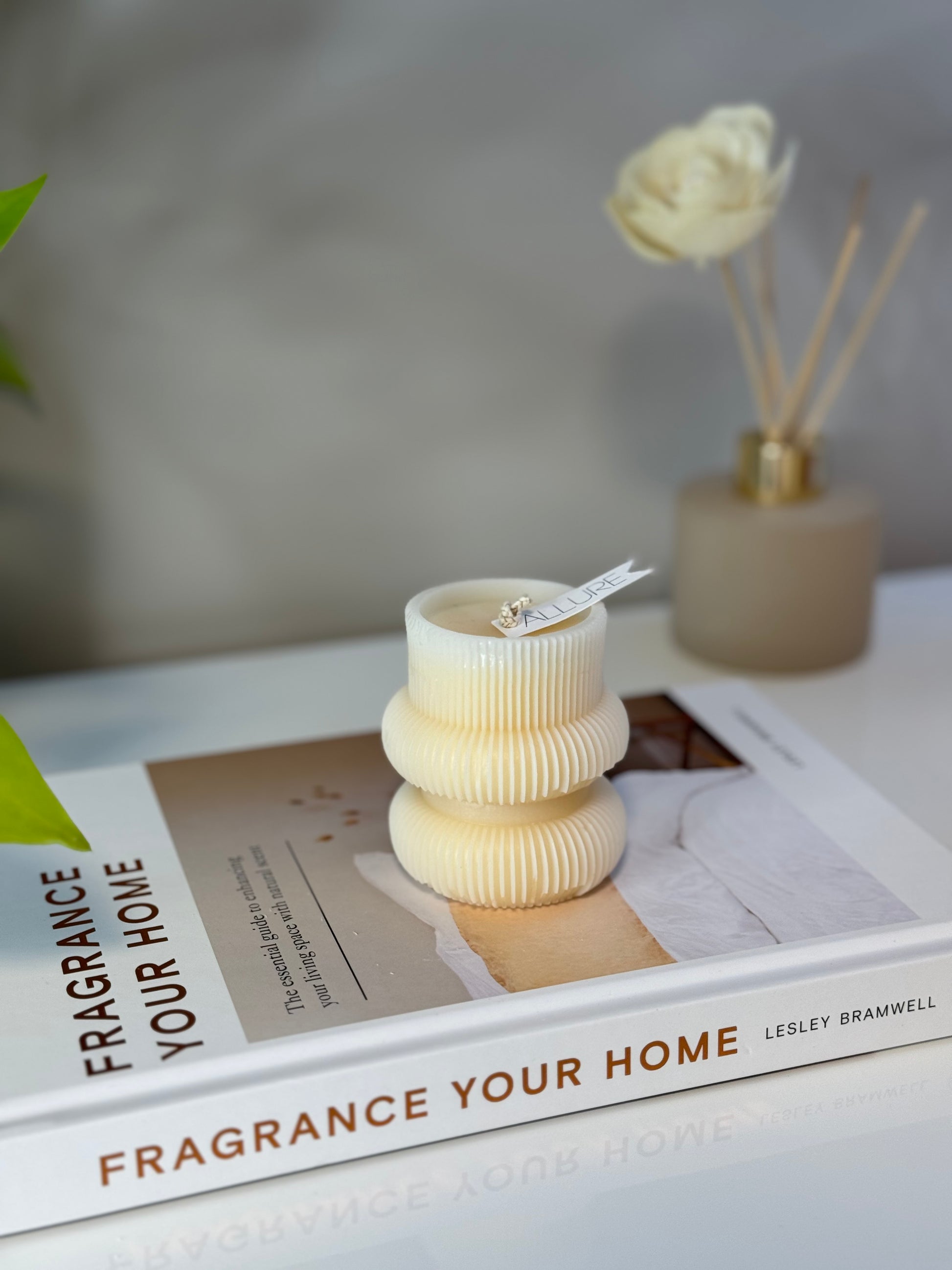 Geometric Pillar Candle - Allure Wax Works