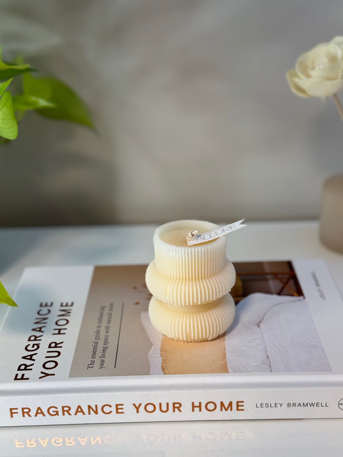 Geometric Pillar Candle - Allure Wax Works