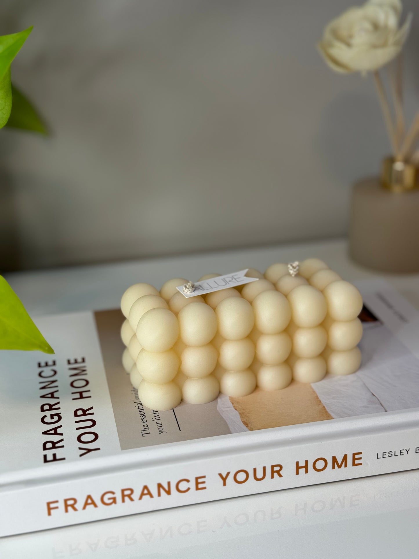 Long Bubble Cube Candle - Allure Wax Works