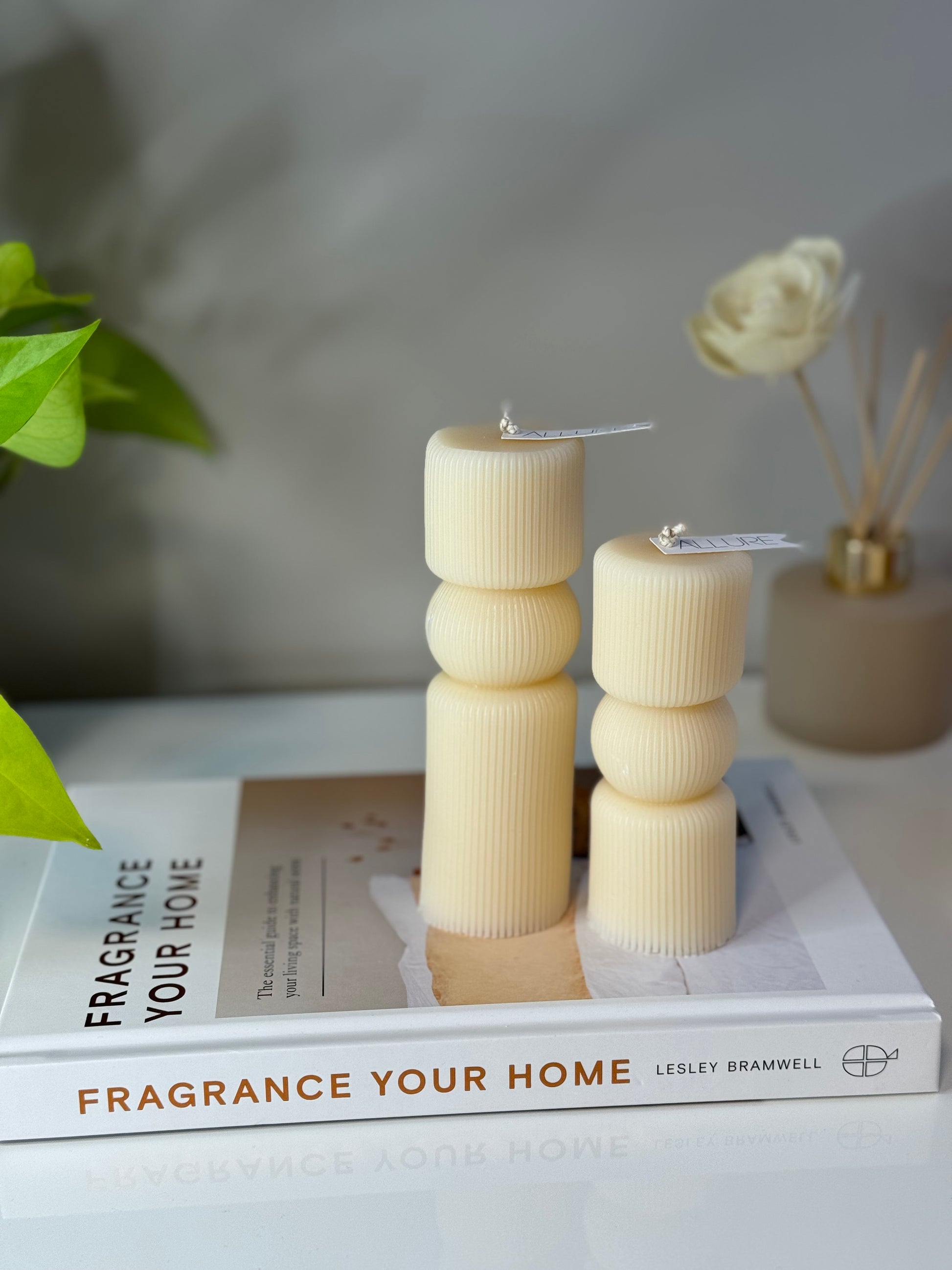 Geometric Pillar Candle - Allure Wax Works