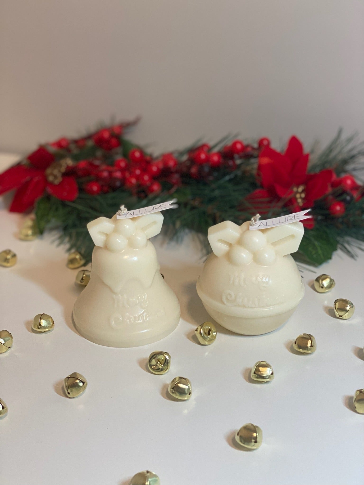 Merry Christmas Bell Candle - Limited Edition - Allure Wax Works