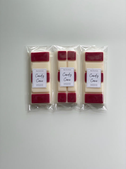 Candy Cane Snap Bar Wax Melts - Limited Edition - Allure Wax Works