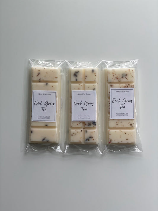 Earl Grey Tea Botanical Snap Bar Wax Melts - Allure Wax Works