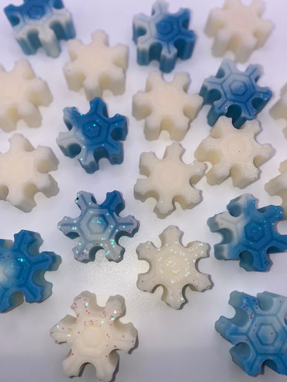 Vanilla Snowflake All Natural Soy Wax Melts | Winter Snowflake Shaped Premium Wax Melts