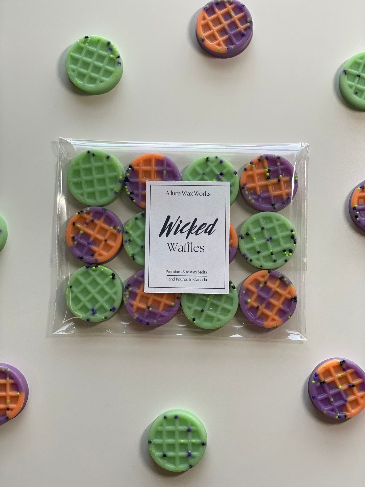 Wicked Waffles All Natural Soy Wax Melts | Halloween Spooky Waffle Shaped Premium Wax Melts