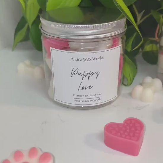 Puppy Love All Natural Soy Wax Melts | Paw Print & Dog Bone Premium Wax Melts