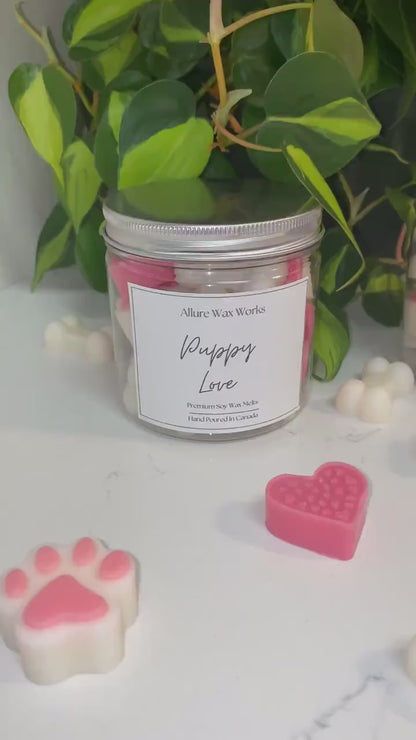 Puppy Love All Natural Soy Wax Melts | Paw Print & Dog Bone Premium Wax Melts