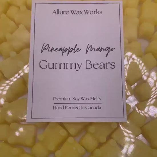 Pineapple Mango Gummy Bears All Natural Soy Wax Melts | Gummy Bear Shaped Food Premium Wax Melt