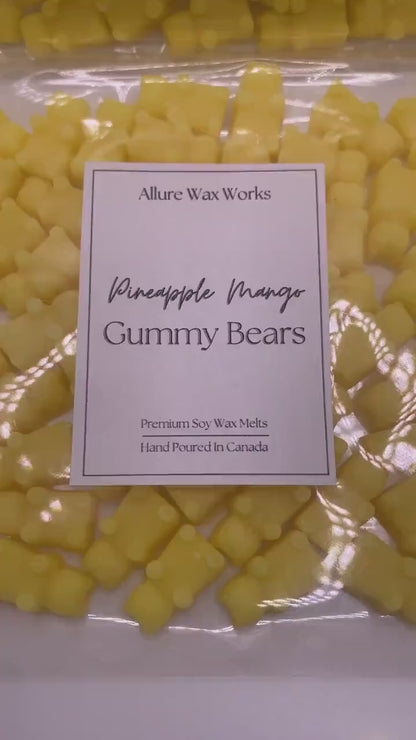 Pineapple Mango Gummy Bears All Natural Soy Wax Melts | Gummy Bear Shaped Food Premium Wax Melt