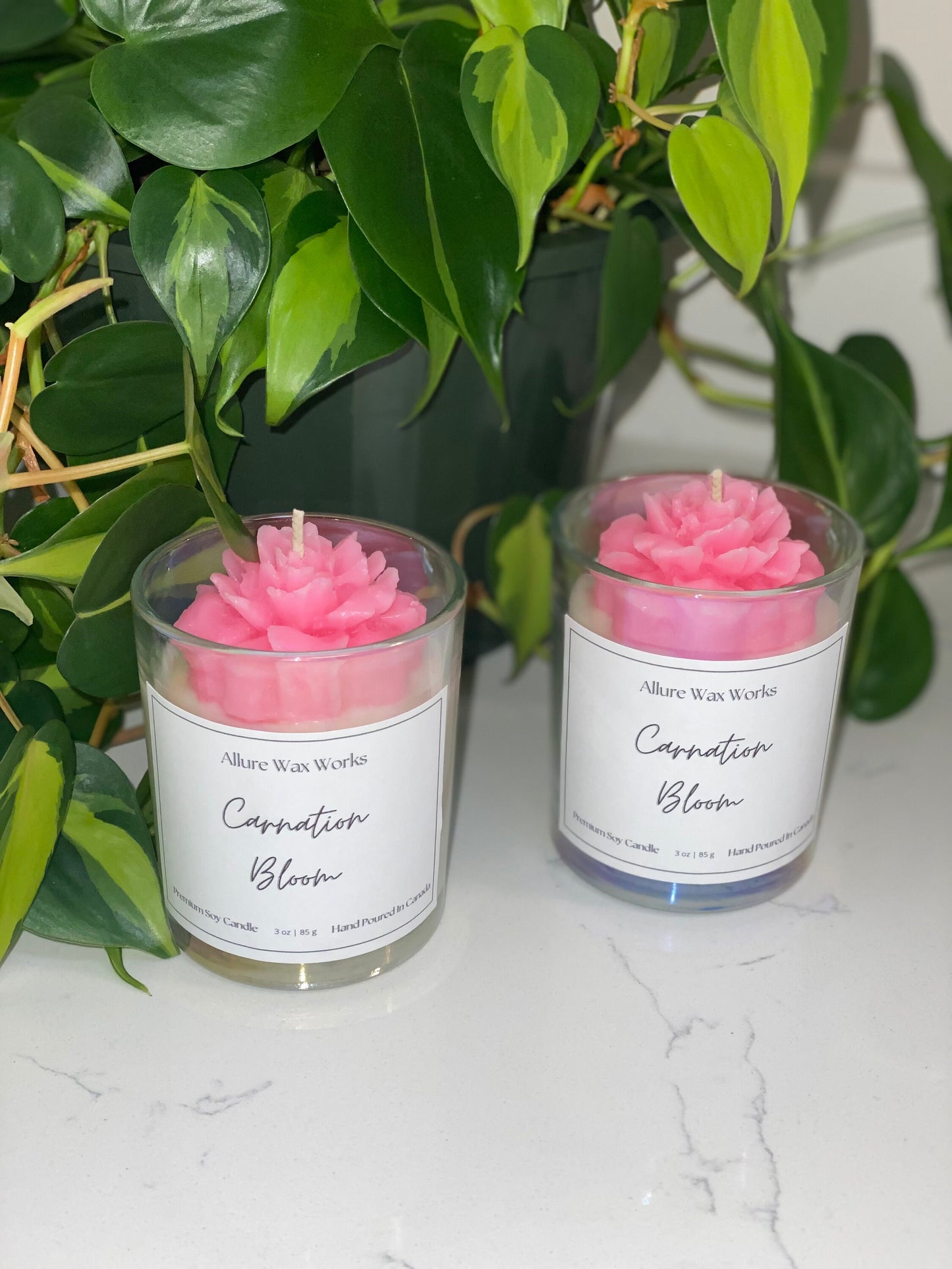 Carnation Bloom Candle