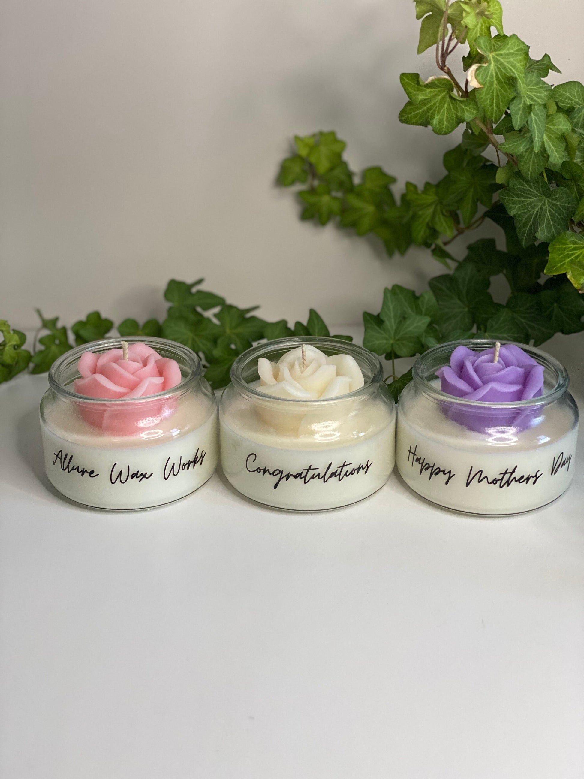 Rose Blossom Bloom Candle