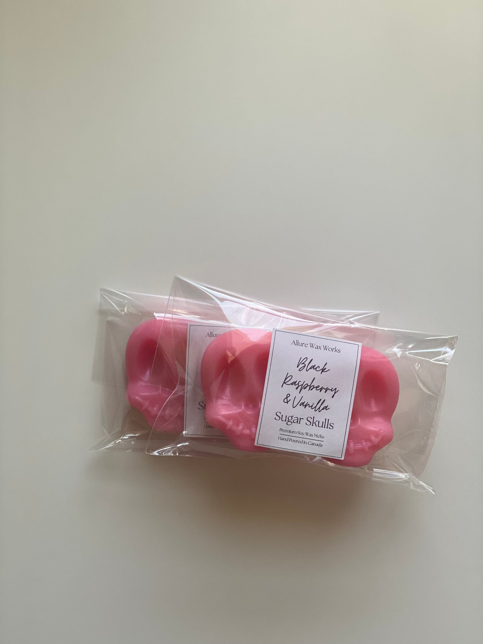 Large Black Raspberry & Vanilla Sugar Skull Wax Melts - Limited Edition
