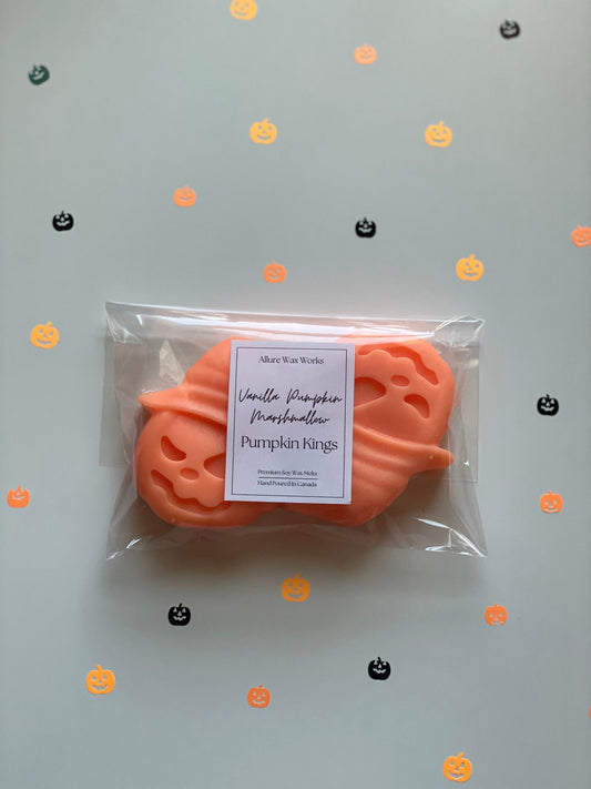 Large Vanilla Pumpkin Marshmallow Pumpkin King Wax Melts - Limited Edition