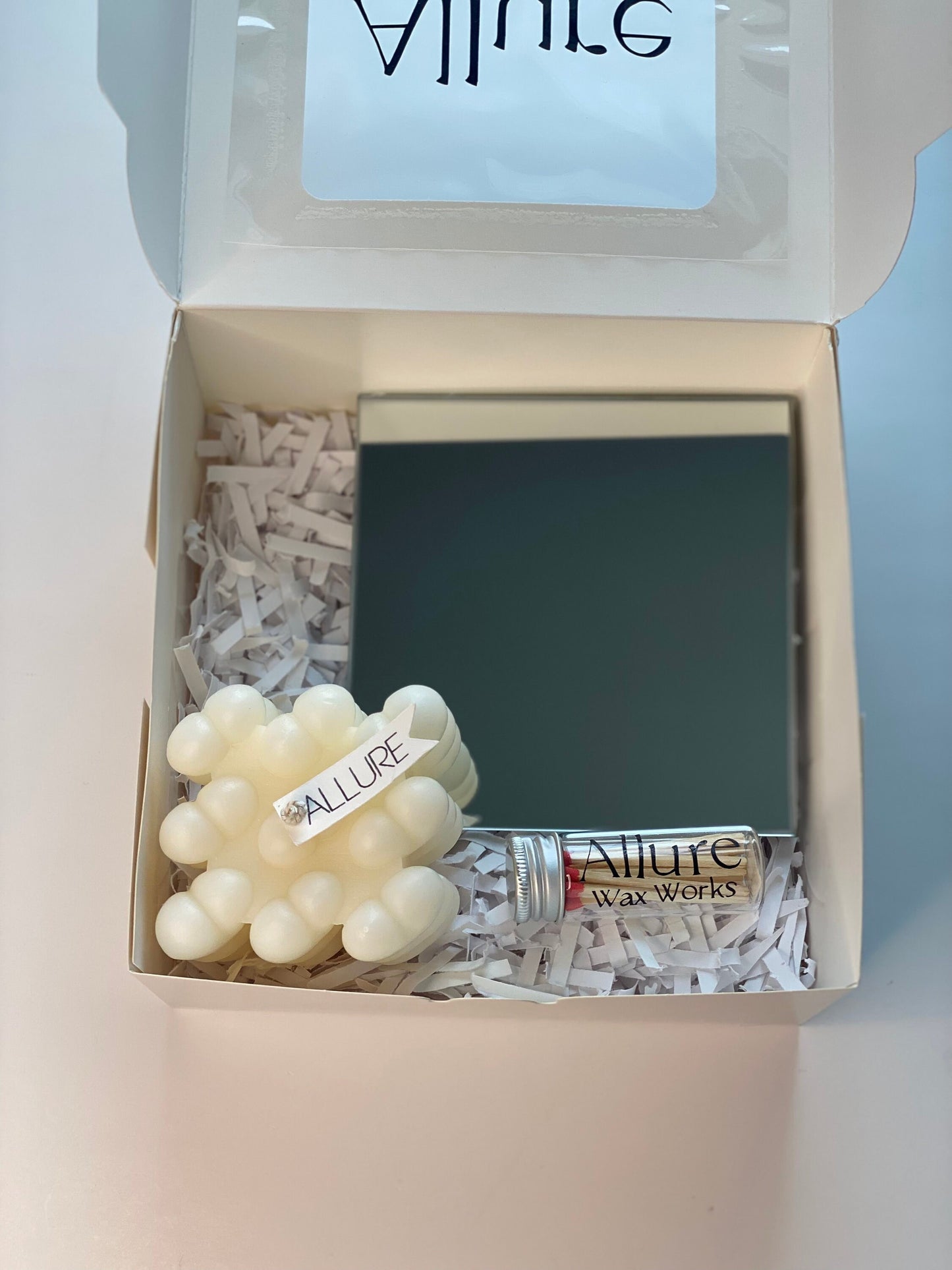 Heart Bubble Cube Candle Gift Box