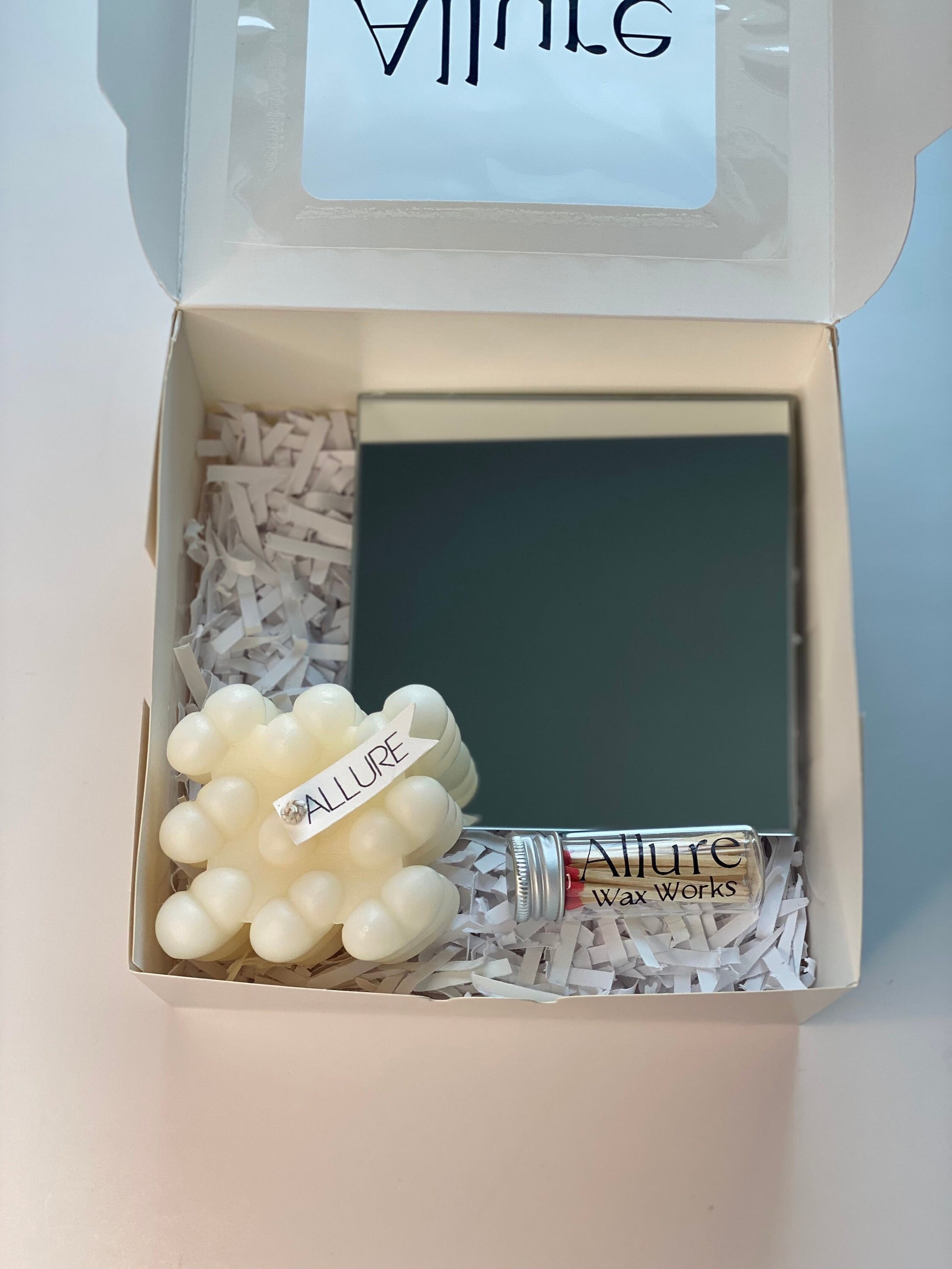Heart Bubble Cube Candle Gift Box