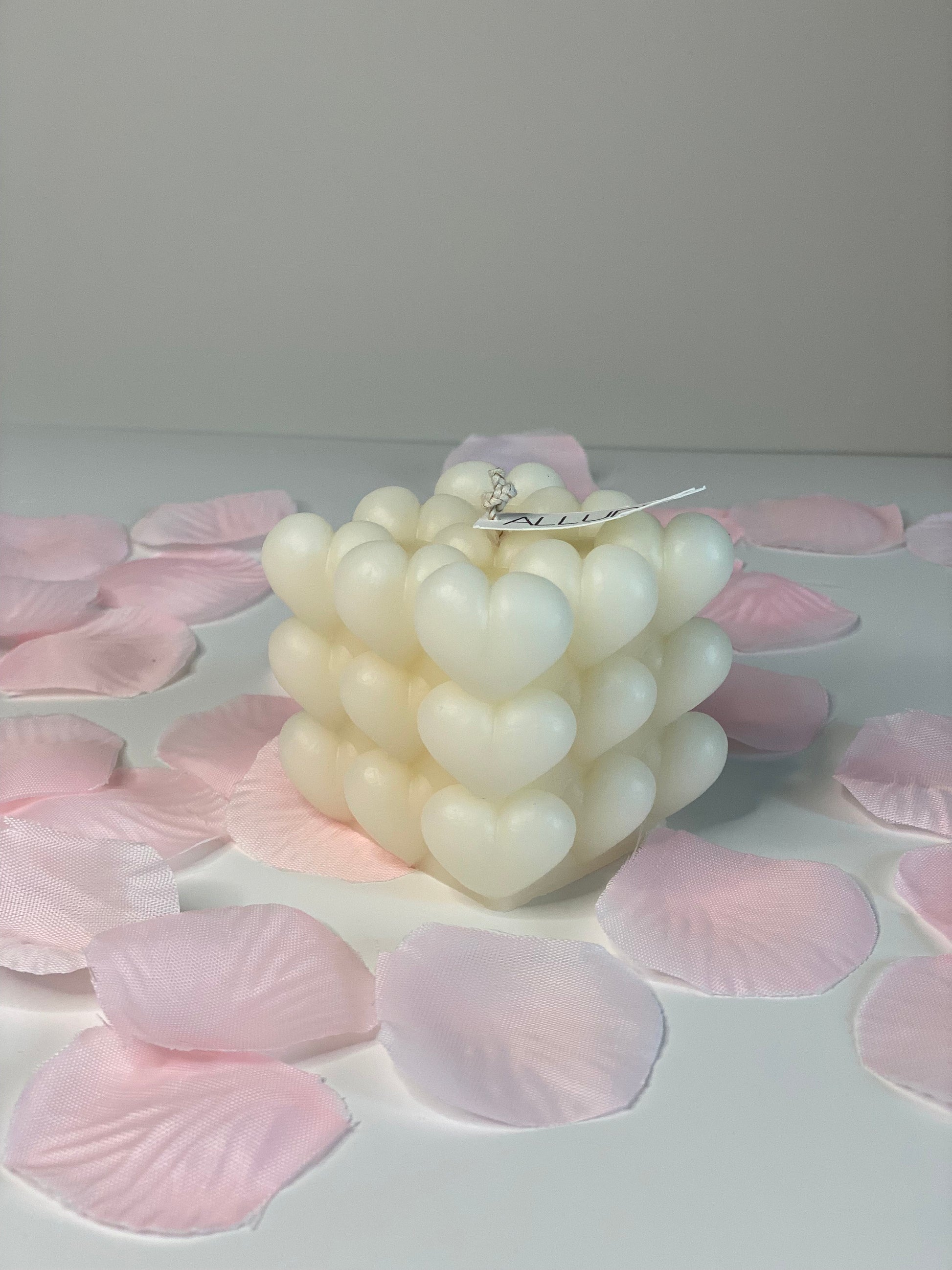 Heart Bubble Cube Candle Gift Box