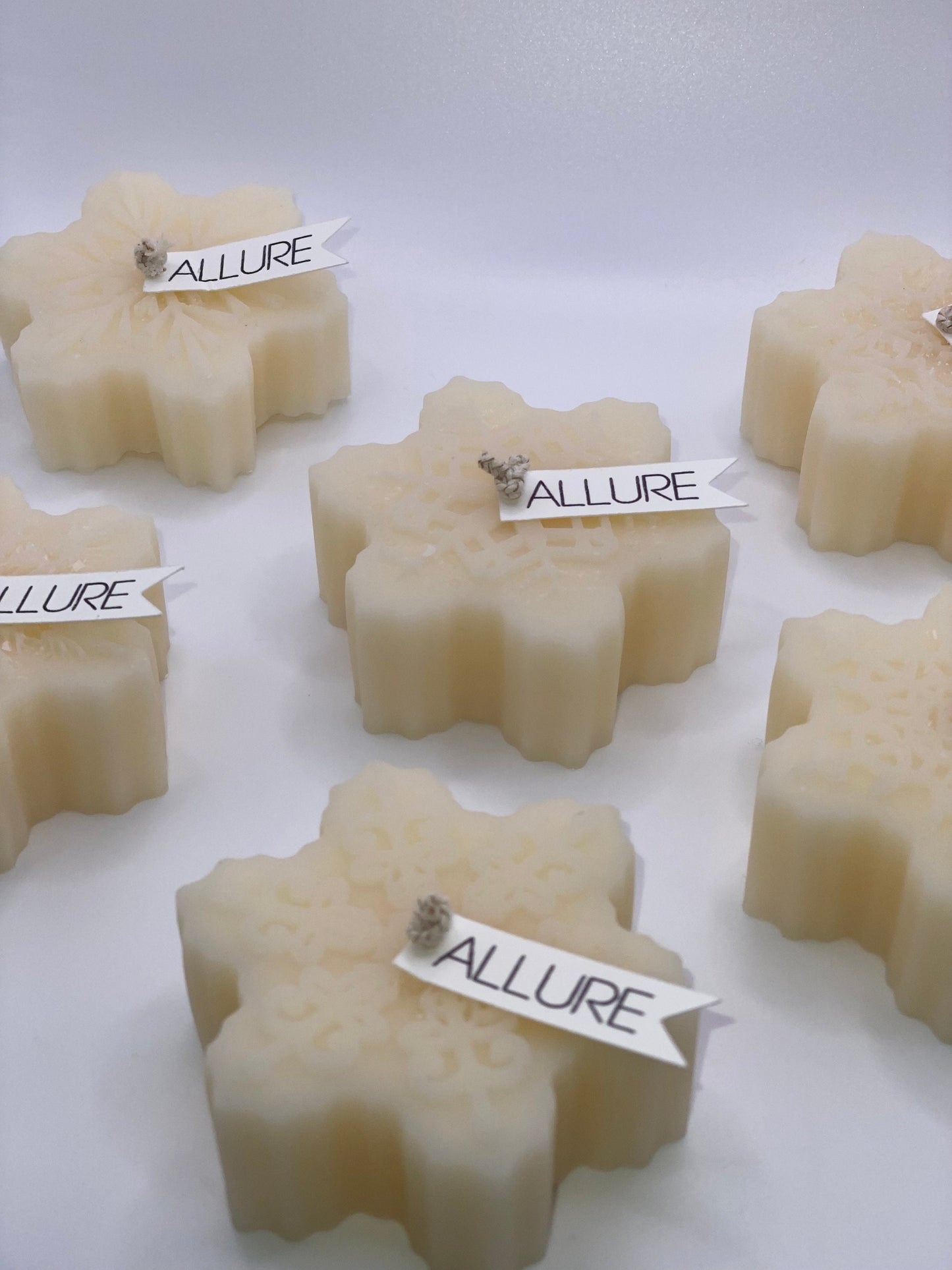 Winter Snowflake Candles