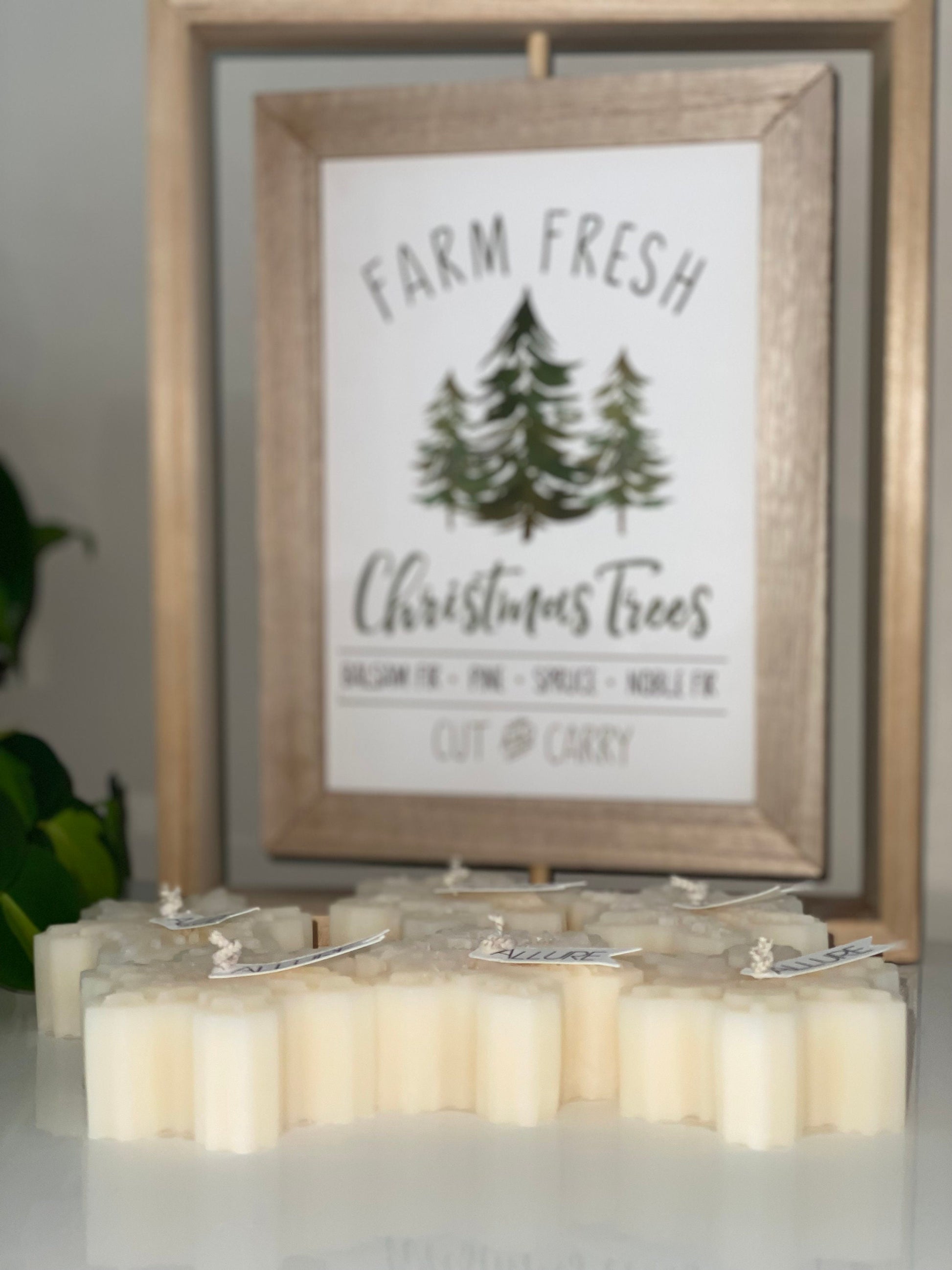 Winter Snowflake Candles