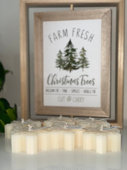 Winter Snowflake Candles