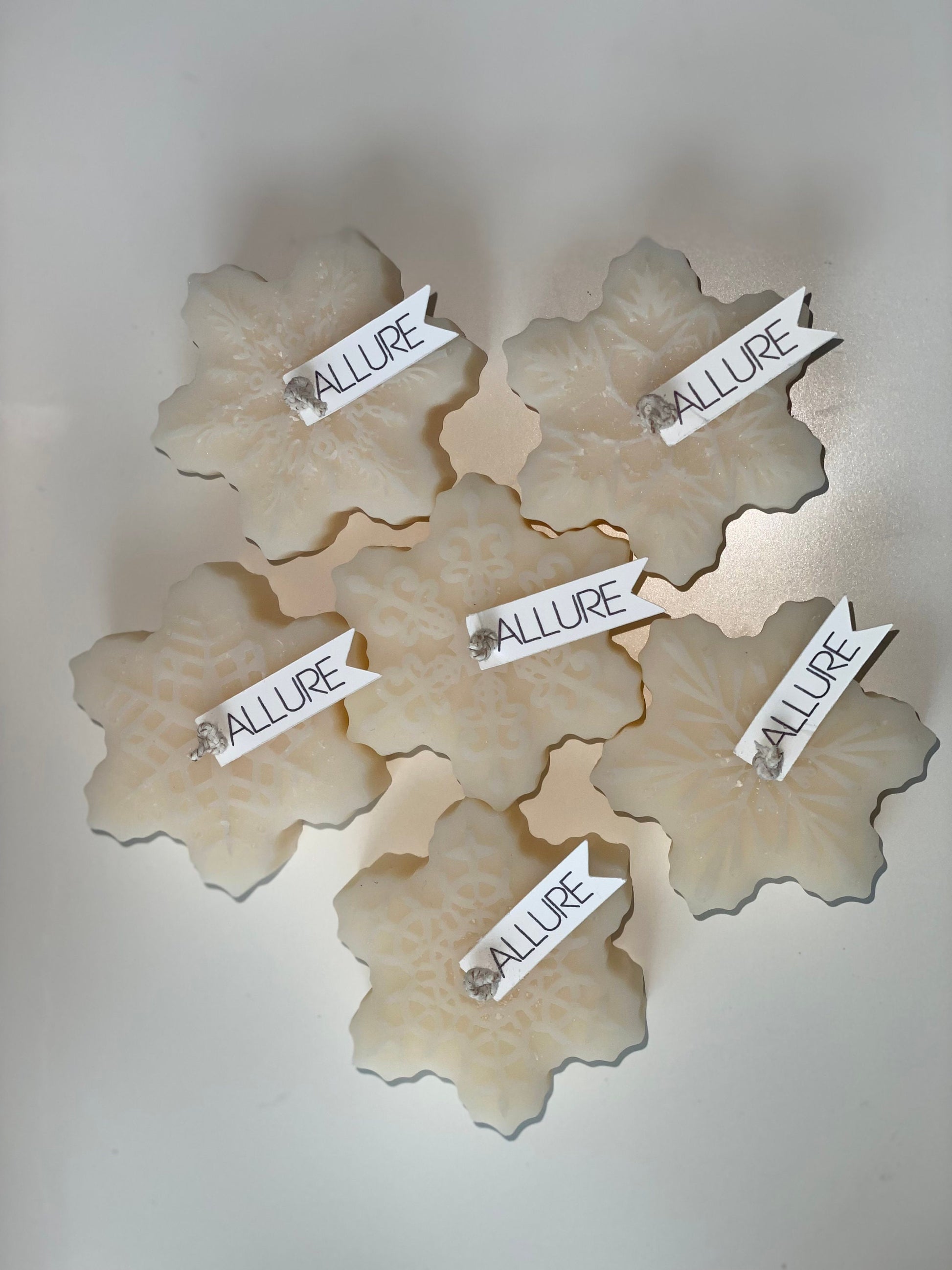 Winter Snowflake Candles