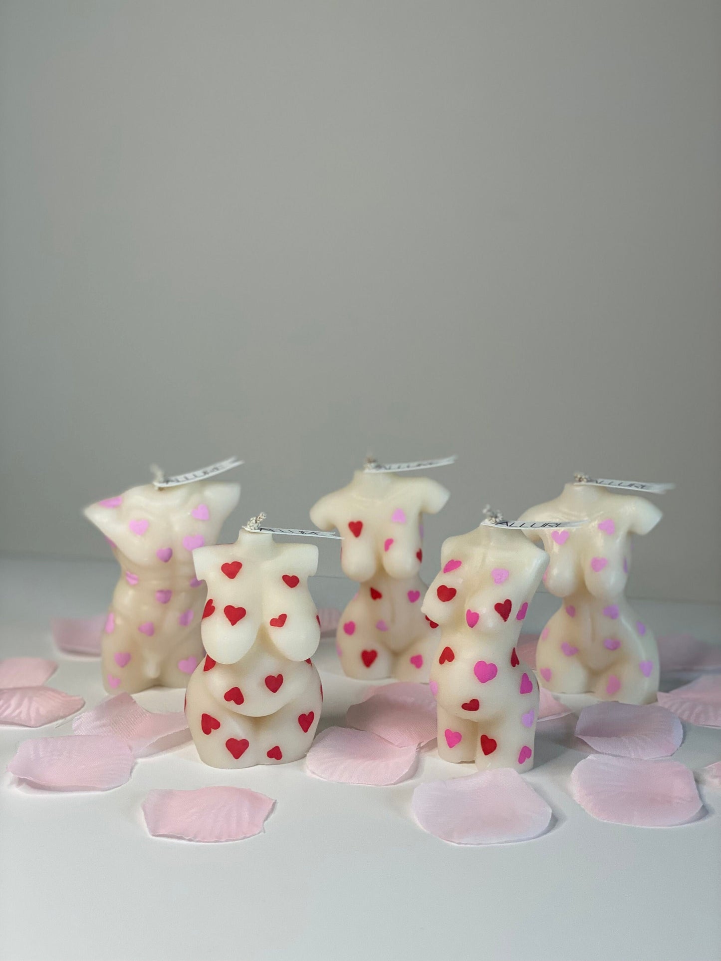 Hand-Painted Love Heart Goddess Body Candle