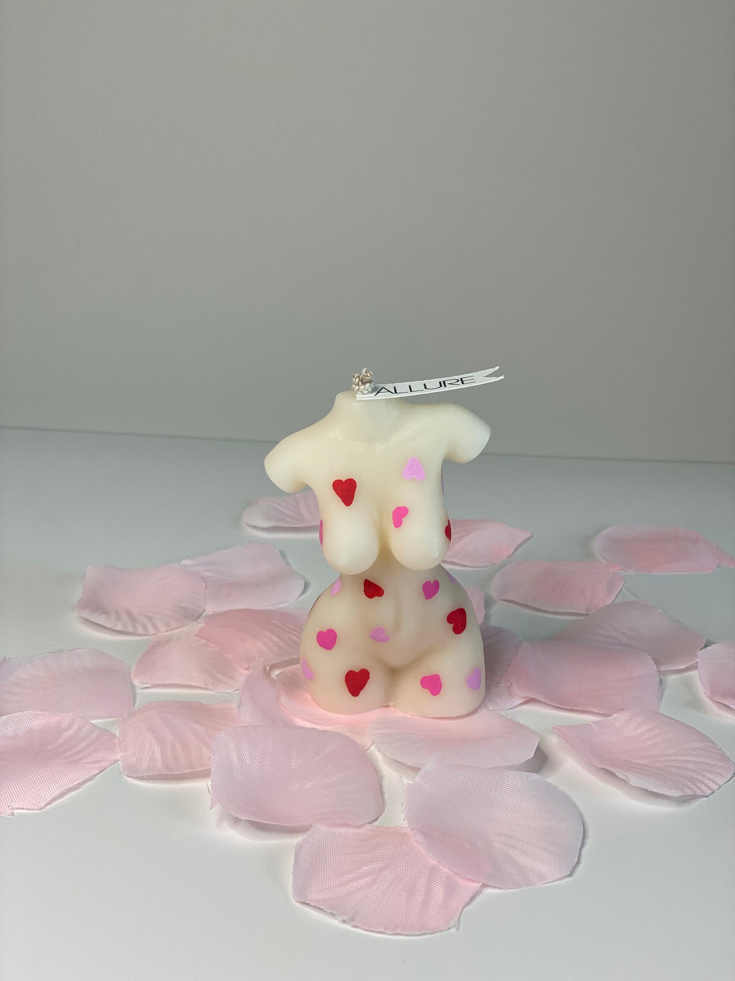 Hand-Painted Love Heart Goddess Body Candle