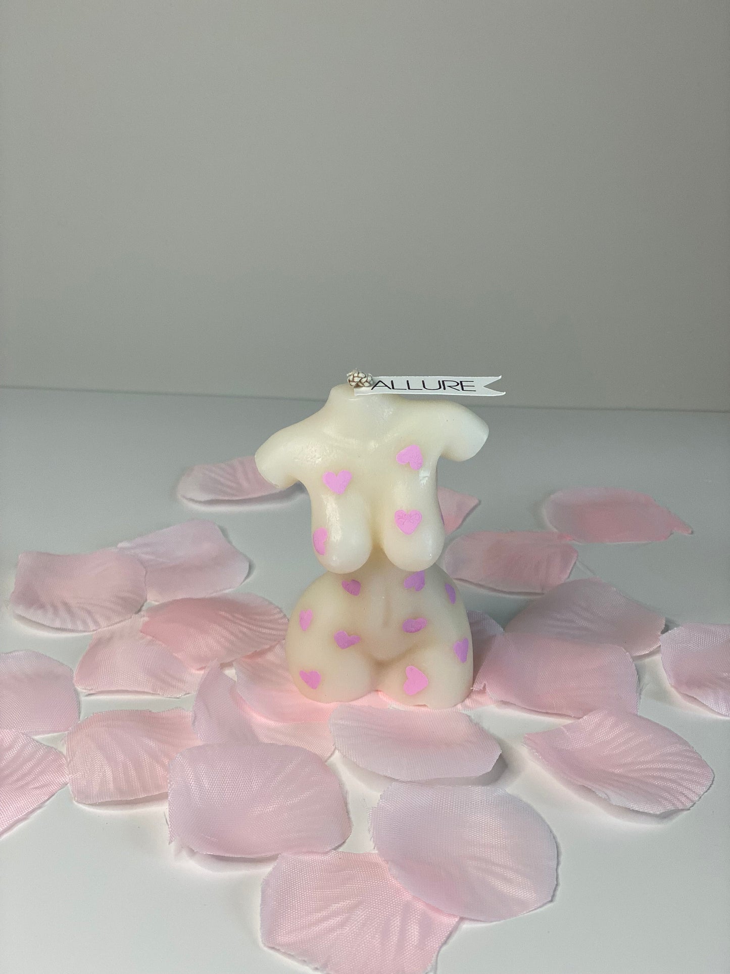 Hand-Painted Love Heart Goddess Body Candle