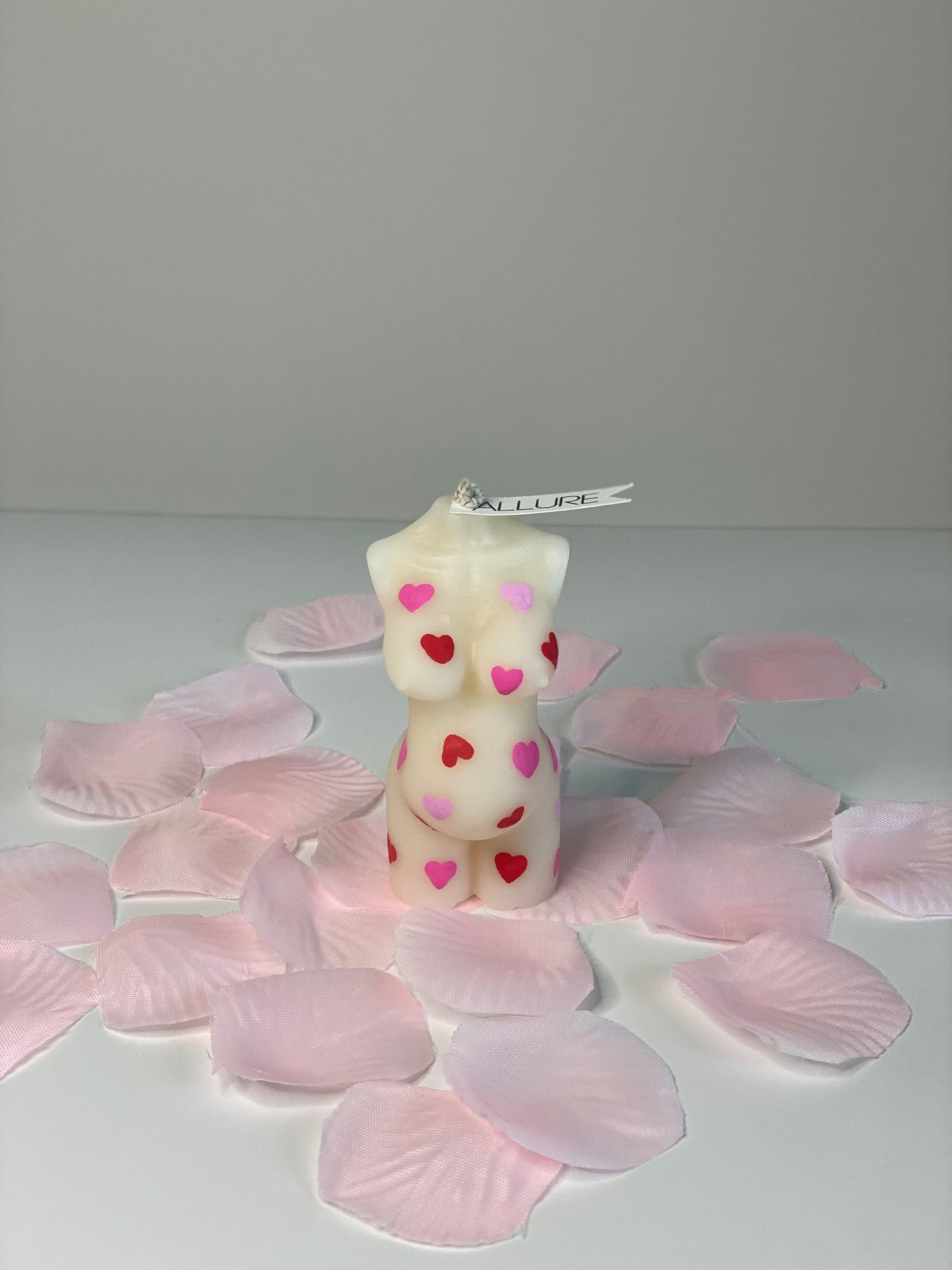 Hand-Painted Love Heart Goddess Body Candle
