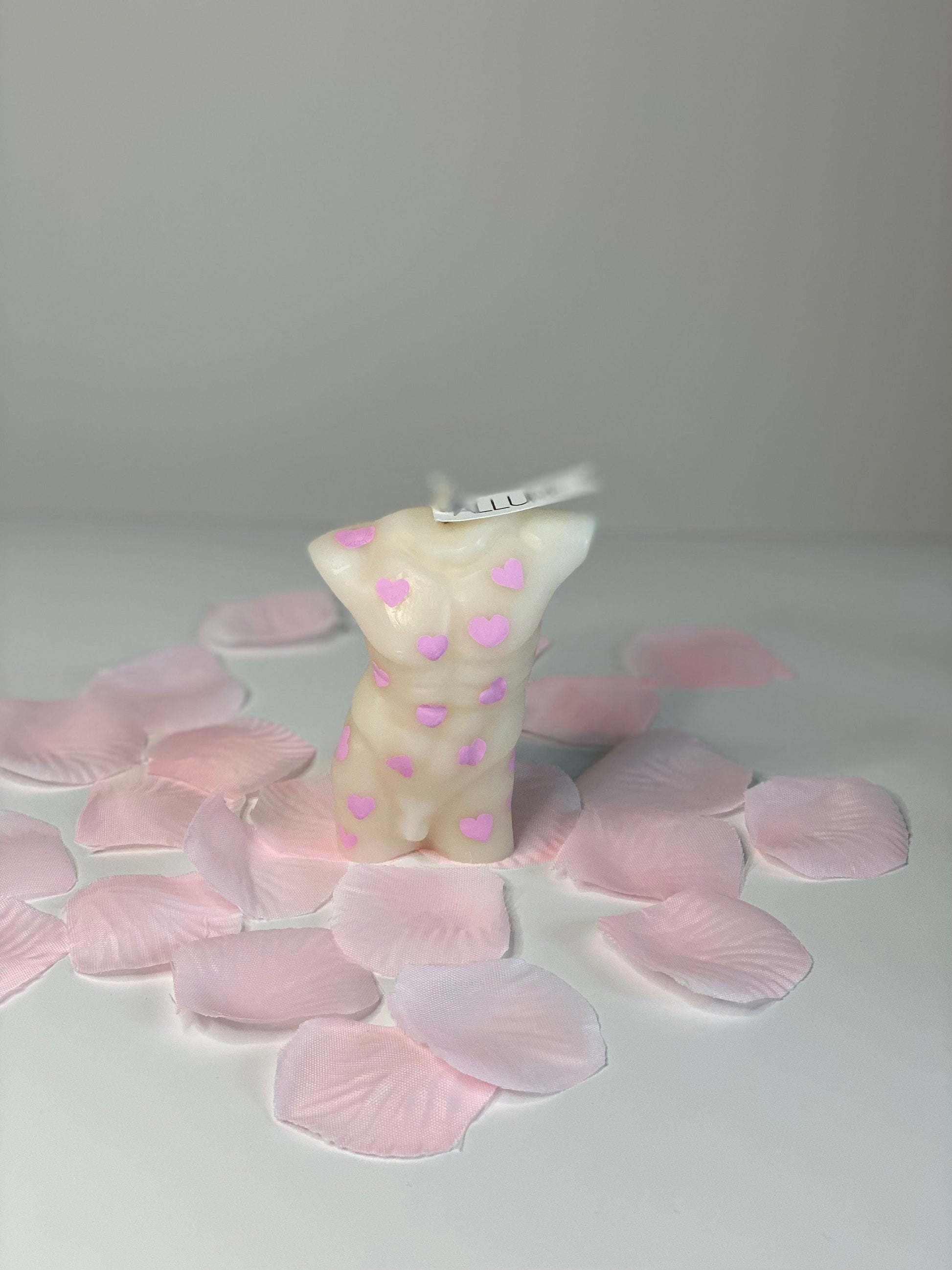 Hand-Painted Love Heart Goddess Body Candle