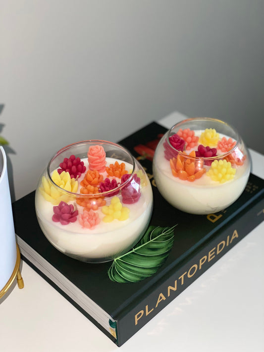 Autumn Succulent Garden Candle - Limited Edition