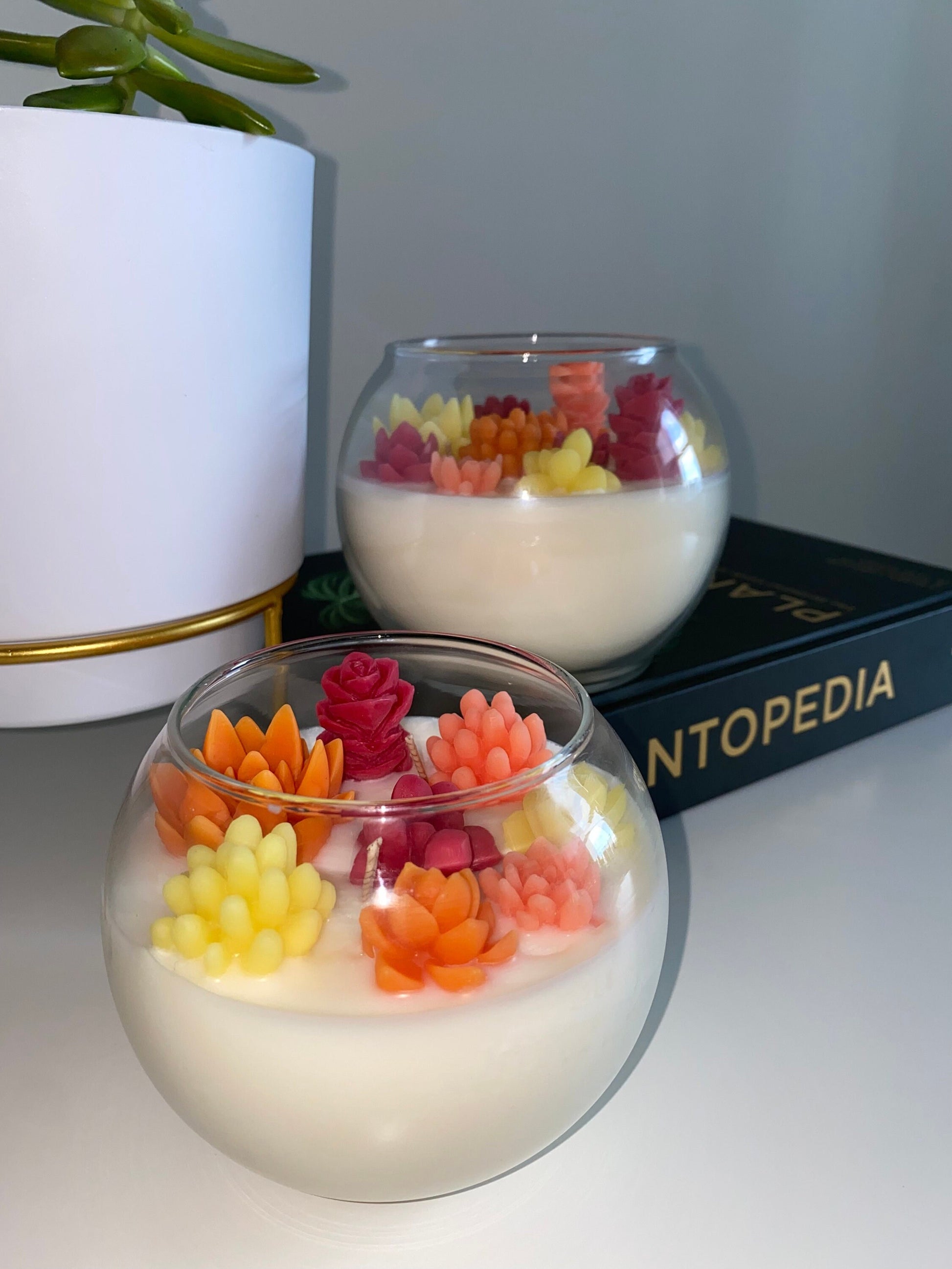 Autumn Succulent Garden Candle - Limited Edition