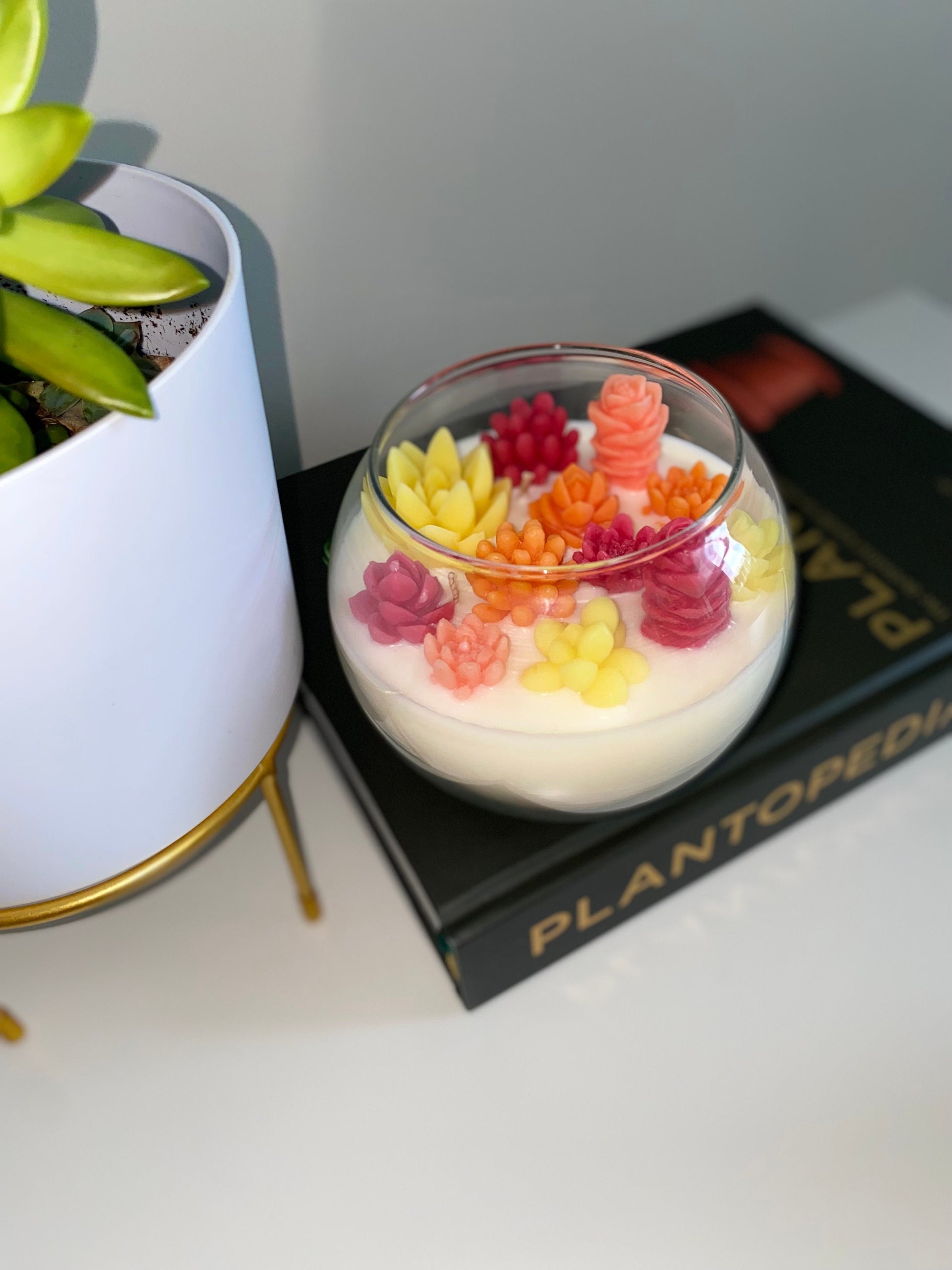 Autumn Succulent Garden Candle - Limited Edition