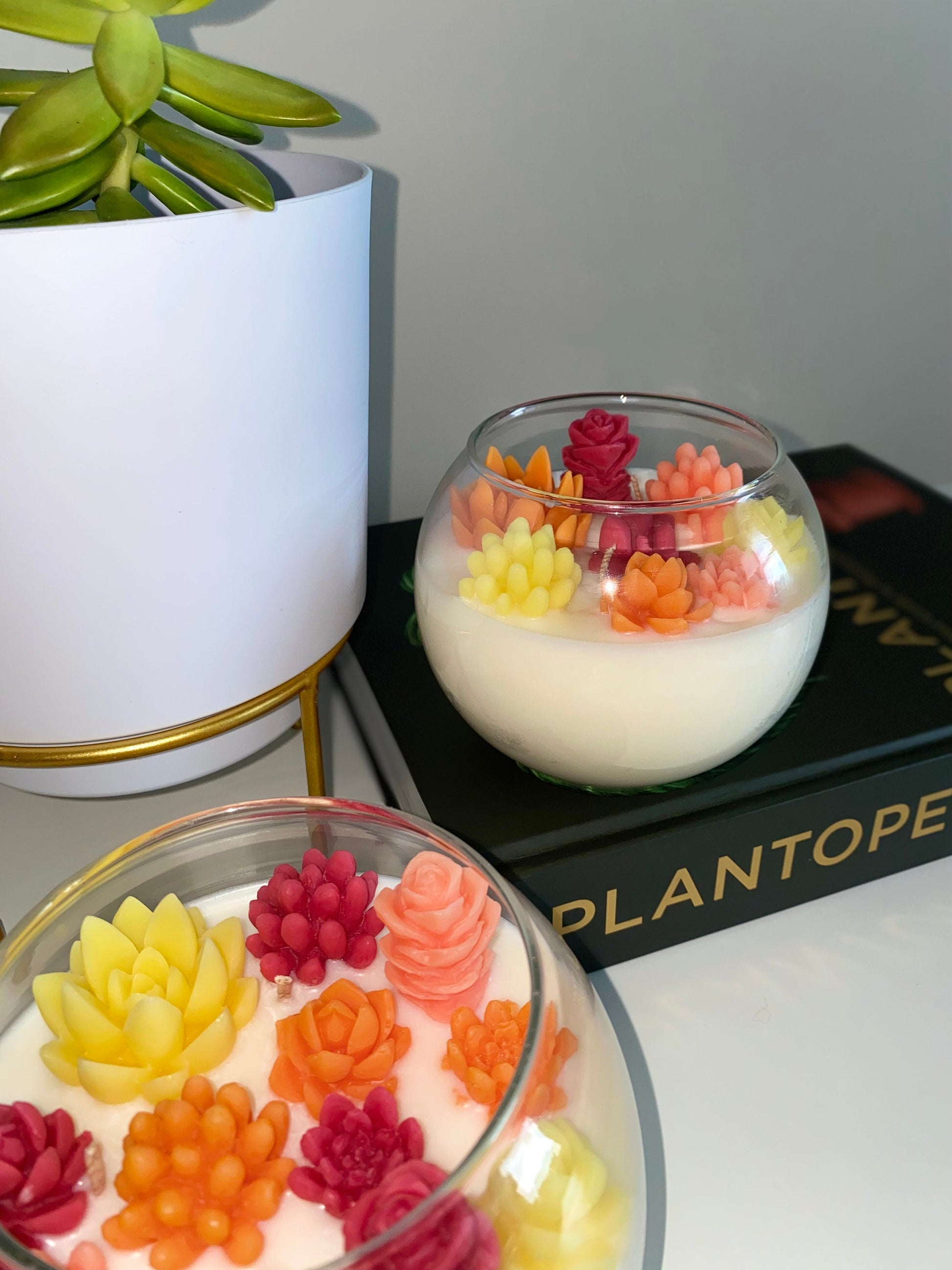 Autumn Succulent Garden Candle - Limited Edition