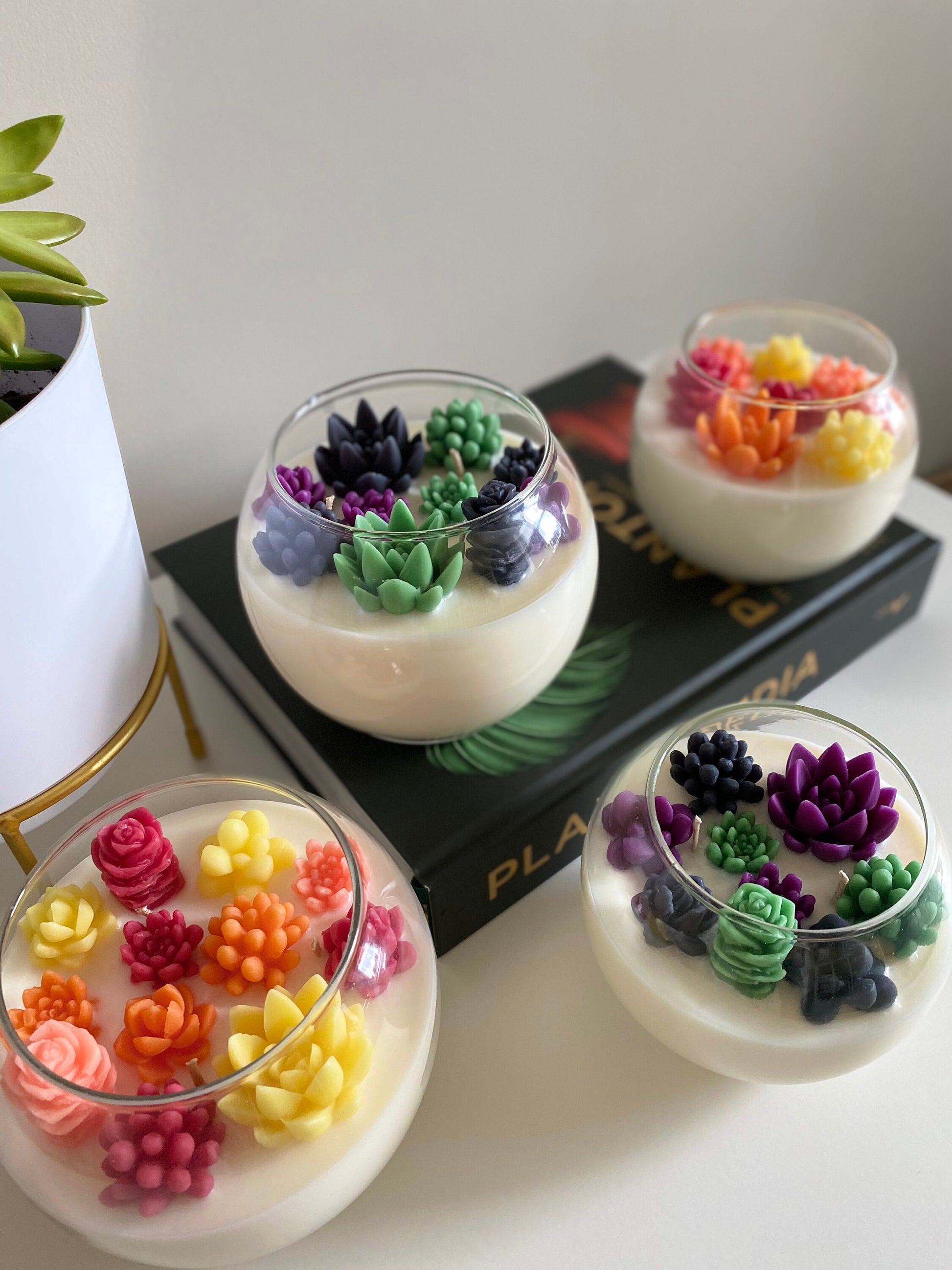 Halloween Succulent Garden Candle - Limited Edition