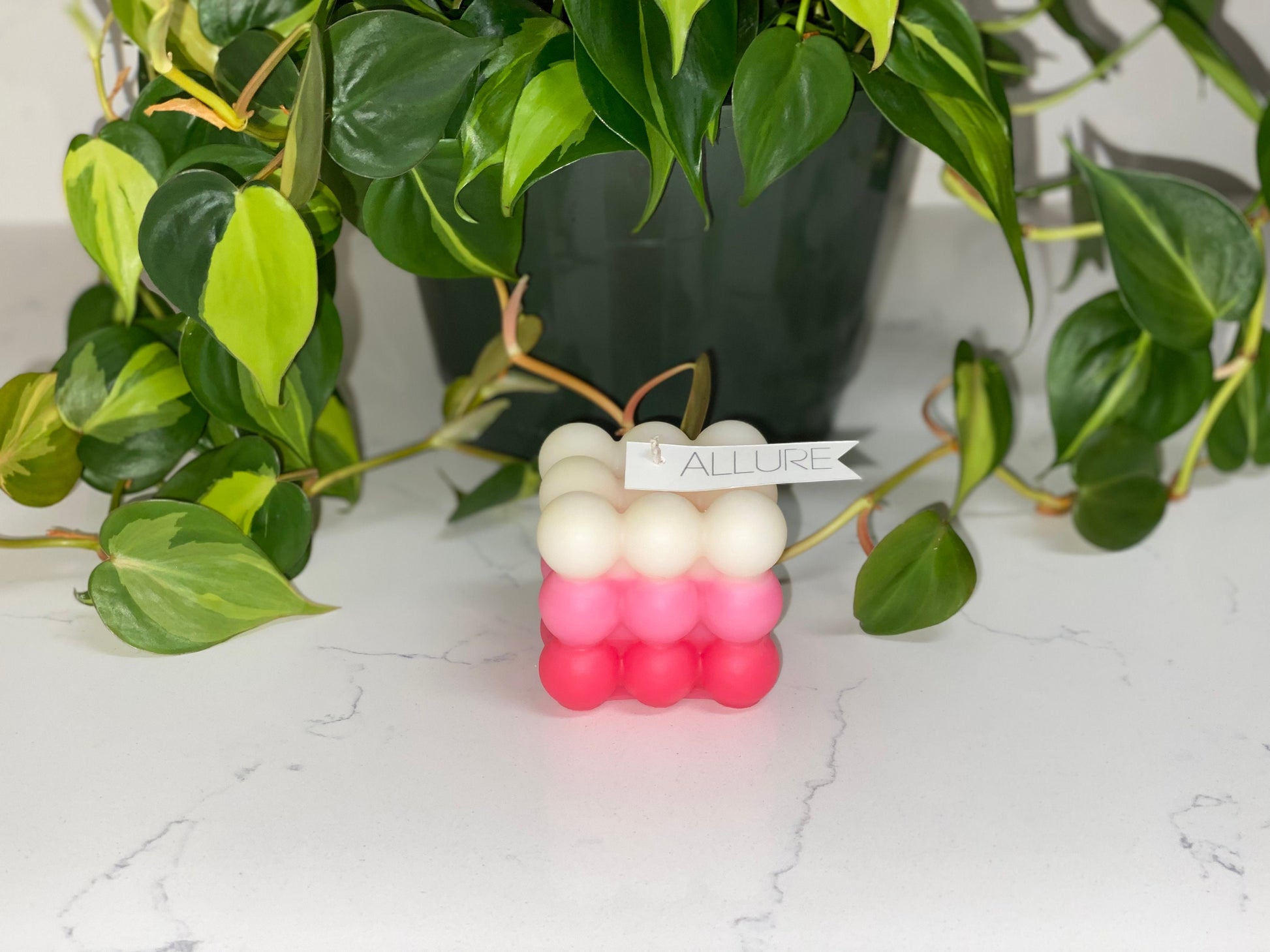 Ombré Bubble Cube Candle