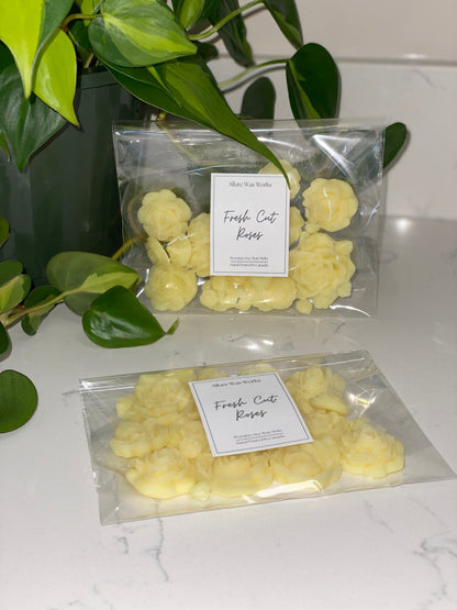 Fresh Cut Roses All Natural Soy Wax Melts | Rose Flower Shape Premium Wax Melts