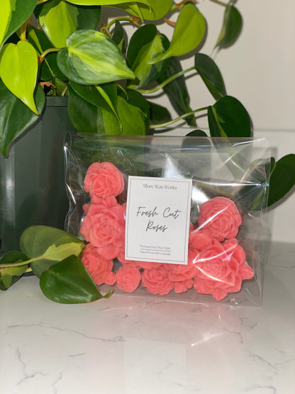 Fresh Cut Roses All Natural Soy Wax Melts | Rose Flower Shape Premium Wax Melts