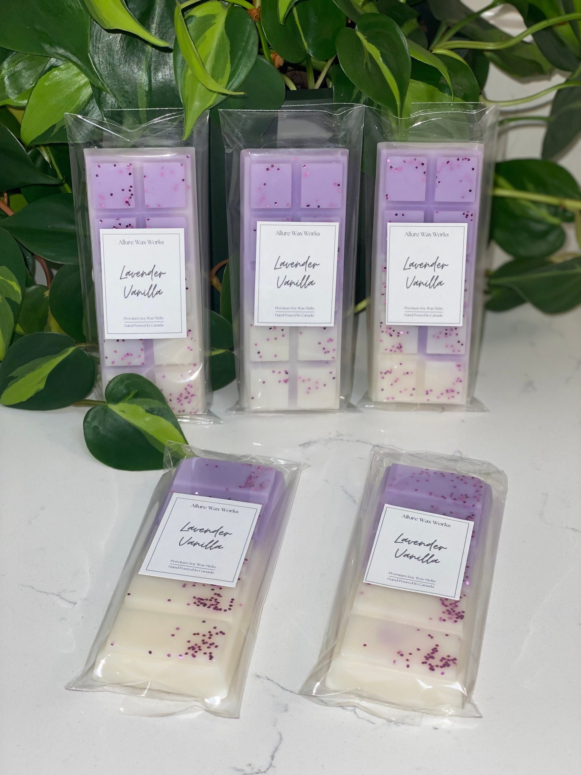 Lavender And Vanilla All Natural Snapbar Wax Melts |  Premium Soy Snap Bar Wax Melts