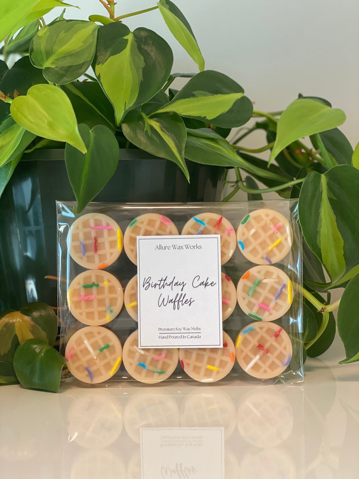 Birthday Cake Waffles All Natural Soy Wax Melts | Premium Breakfast Food Shaped Soy Wax Melts