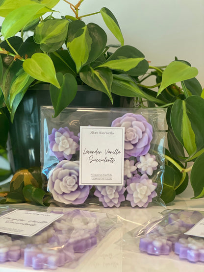 Lavender Vanilla All Natural Succulent Wax Melts | Premium Soy Wax Melts